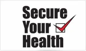 A picture of the words secure your health