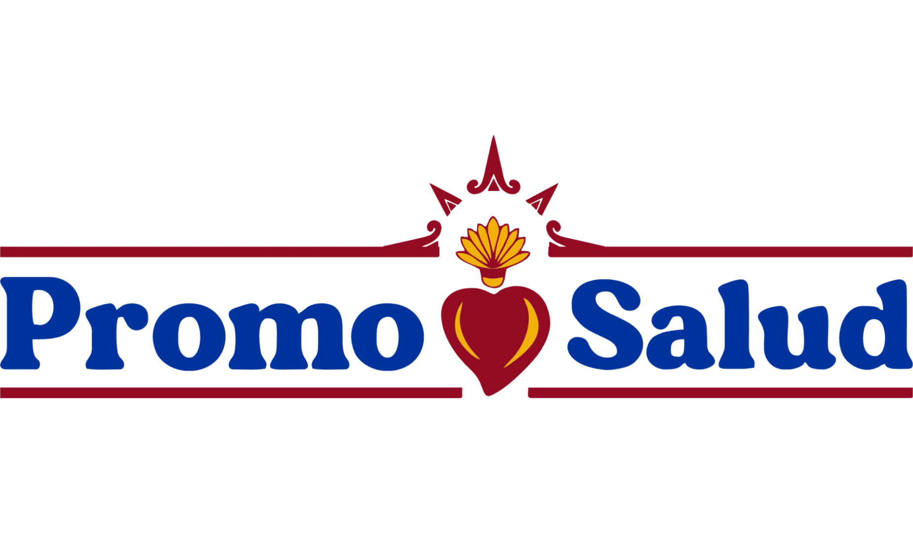 A logo for tomo salsa, with the name of the restaurant in blue and red.